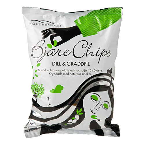 Bjäre Chips Dill & Gräddfil 200g