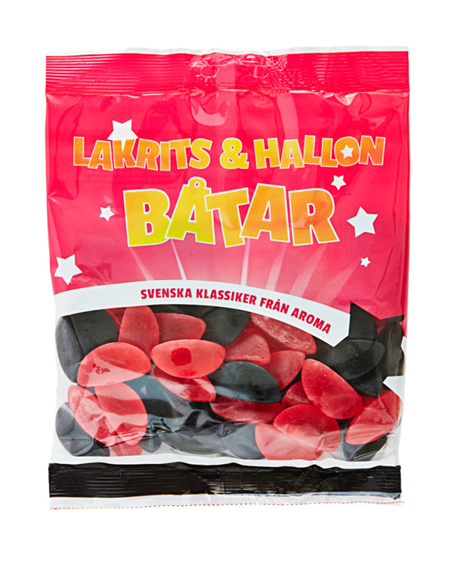 Aroma Hallon & Lakritsbåtar 500g