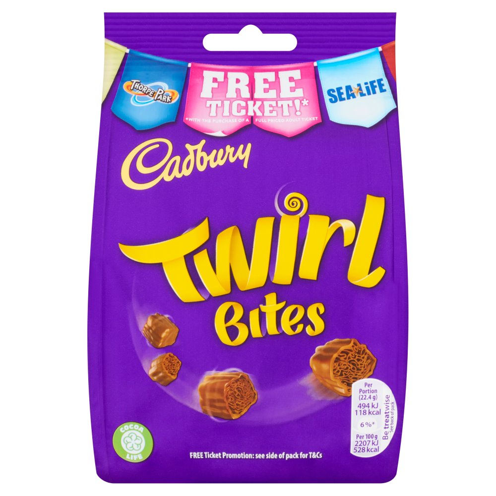 Cadbury Twirl Bites Chocolate Bag 95g