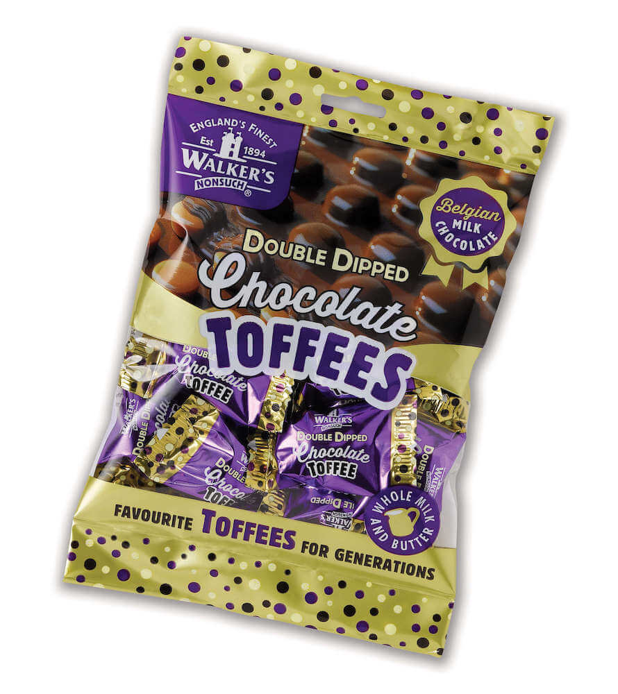 Walkers Double Dipped Chocolate Toffees 135g