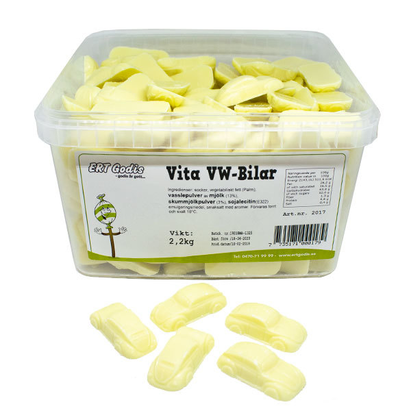 Vita VW-Bilar 2,2kg