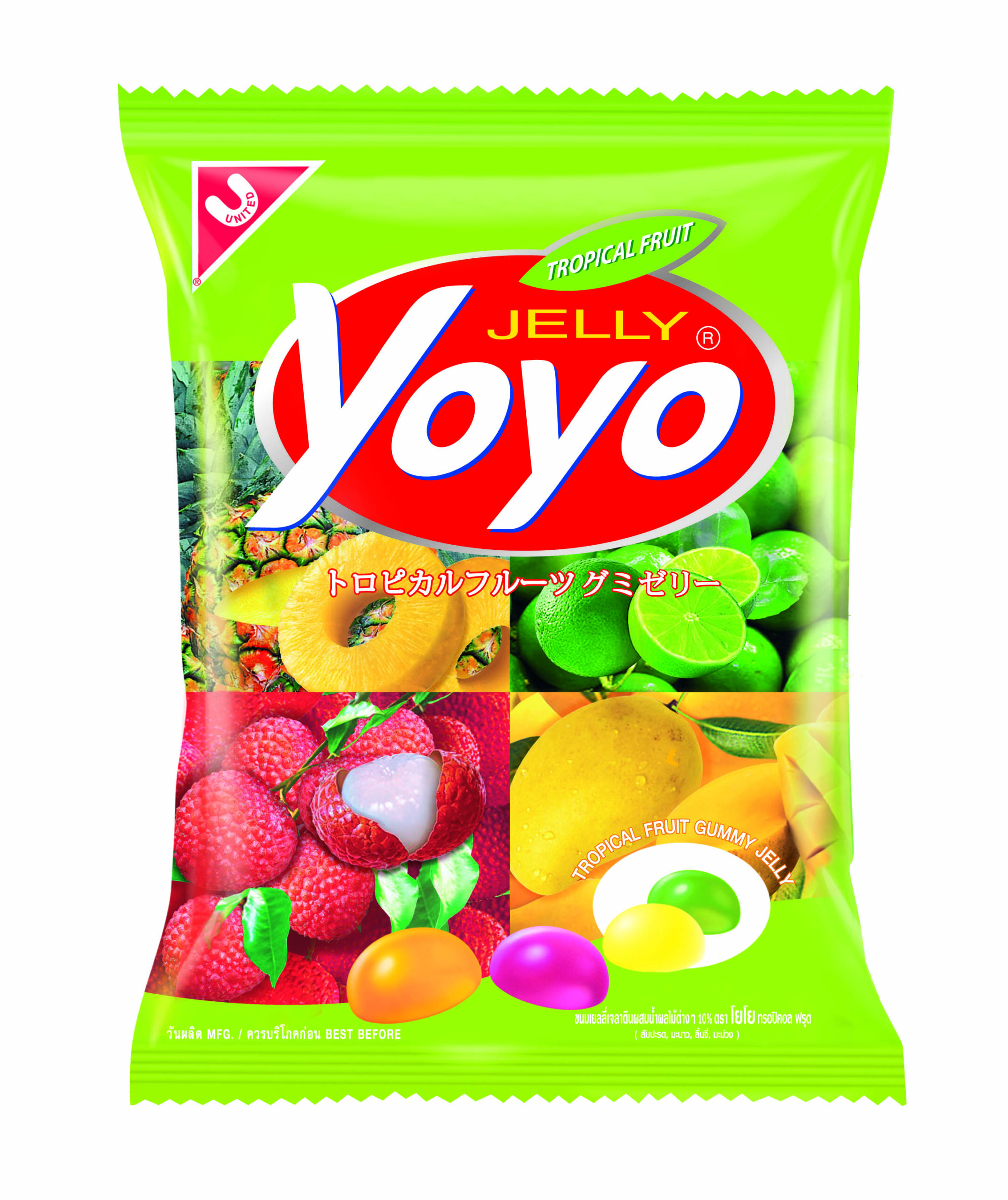 Yoyo Jelly Tropical Fruit 80g